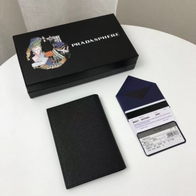  프** 사피아노 Saffiano Passport Case , 2MV017 - 프** 사피아노 남여공용 여권지갑 PRAW0148,14CM.블랙,블루