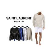 Saint Laurent  세인트로랑 루즈 쿨 빅 스트라이프 니트