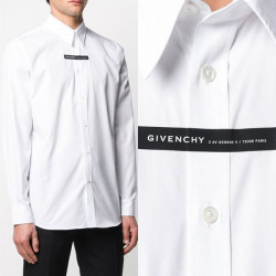 GIVENCHY 지** 로고포인트 솔리드셔츠