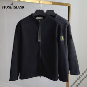 Stone Island 스톤아일랜드 골지 기모 니트 집업 +