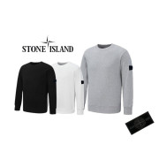 Stone Island  스톤아일랜드 블랙와펜 기모 맨투맨