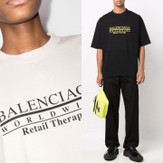 BALENCIAGA 발렌시아가 Retail Therapy 로고 반팔티