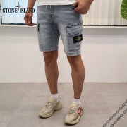 Stone Island 스톤아일랜드 사선포켓 아이스청 반바지