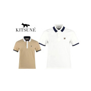 Maison Kitsune 메종키츠네 투톤 배색 PK 카라티